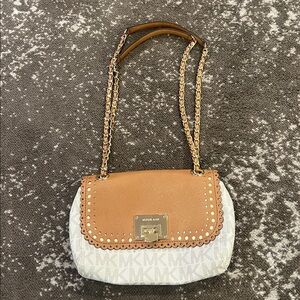 Michael Kors Violet Vivian Shoulder Flap Leather NWT